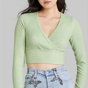 Wild Fable Cozy tiny top - sage green xl